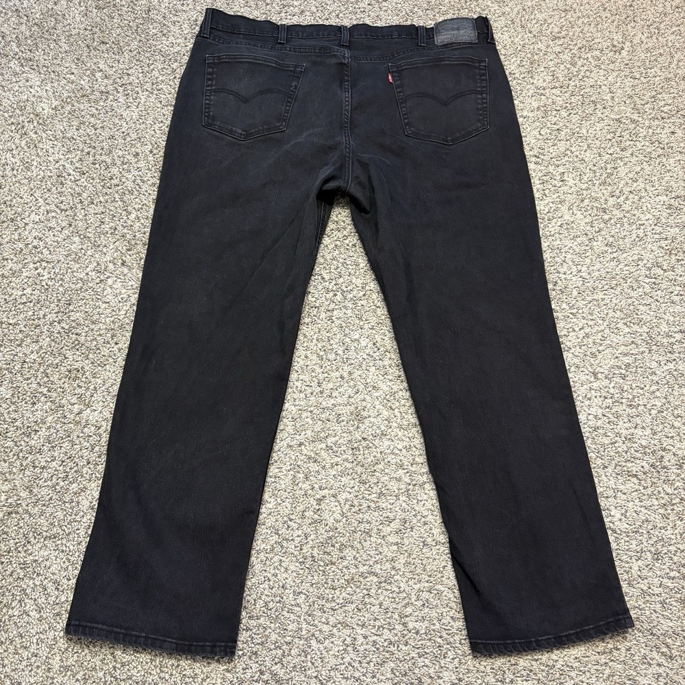 Levi's 541 Men's Black Wash Jeans‎ W44 L32 Athletic Taper Stretch - Picture 4 of 16